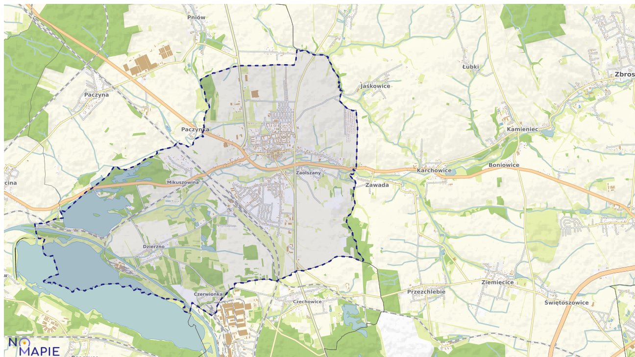 Mapa uzbrojenia terenu Pyskowic